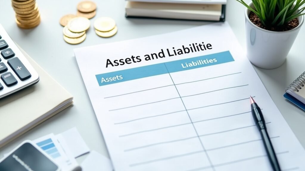 Assets and liabilities list