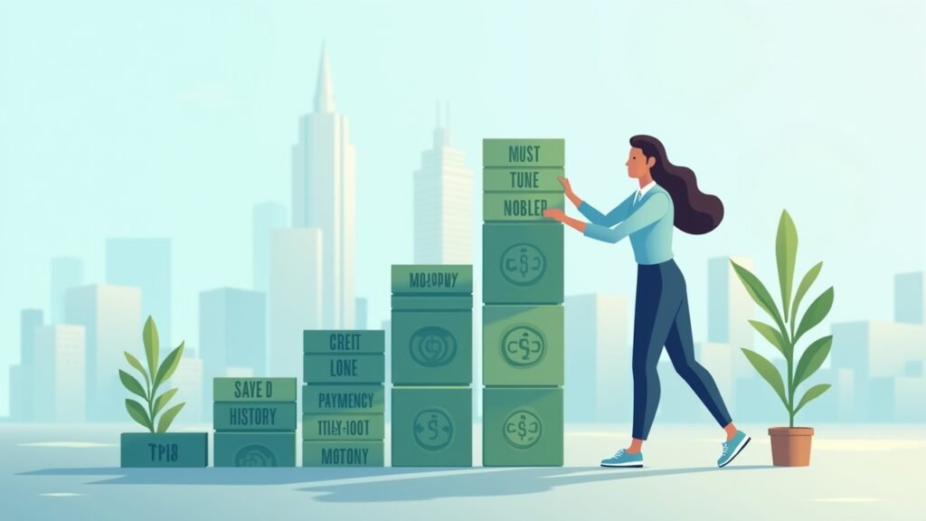 Credit building blocks concept