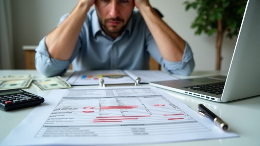 Credit report with errors