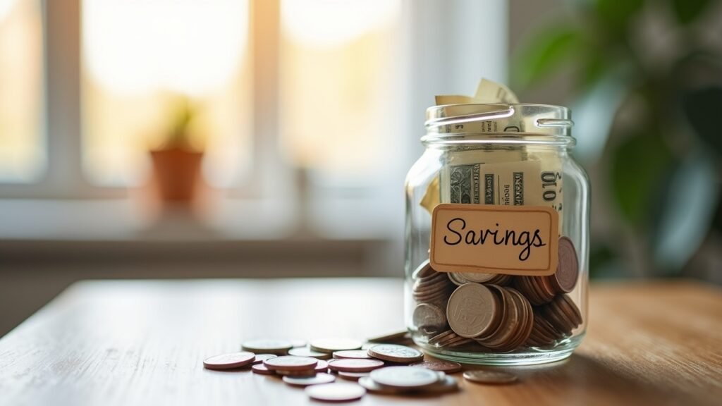 Jar filling with cash