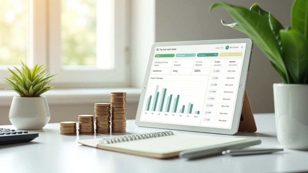 Monthly savings goal tracker