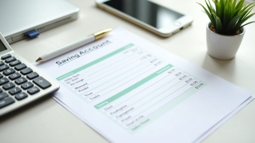 Savings account statement