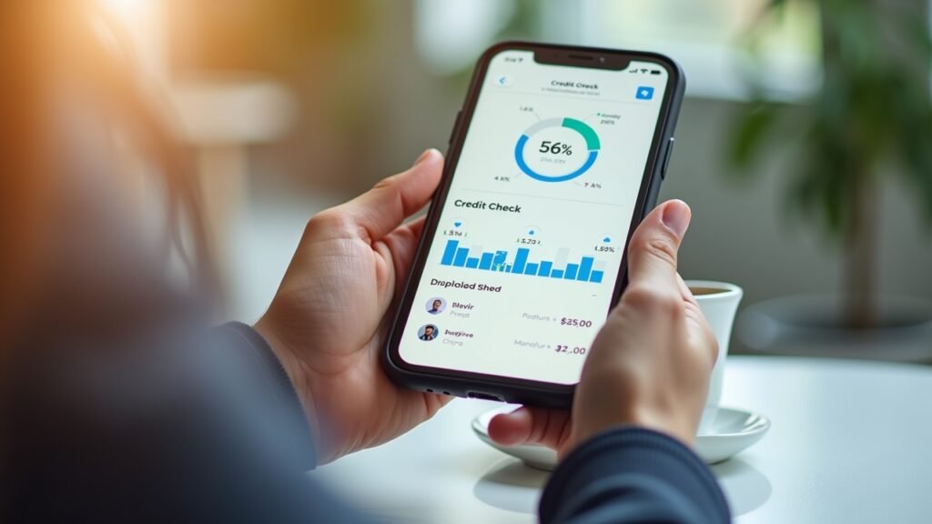 Smartphone credit check app