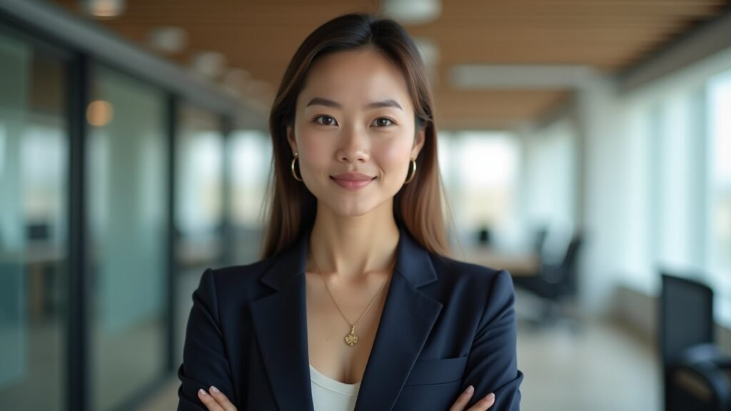 Confident professional