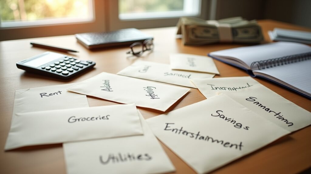 Envelope budget categories