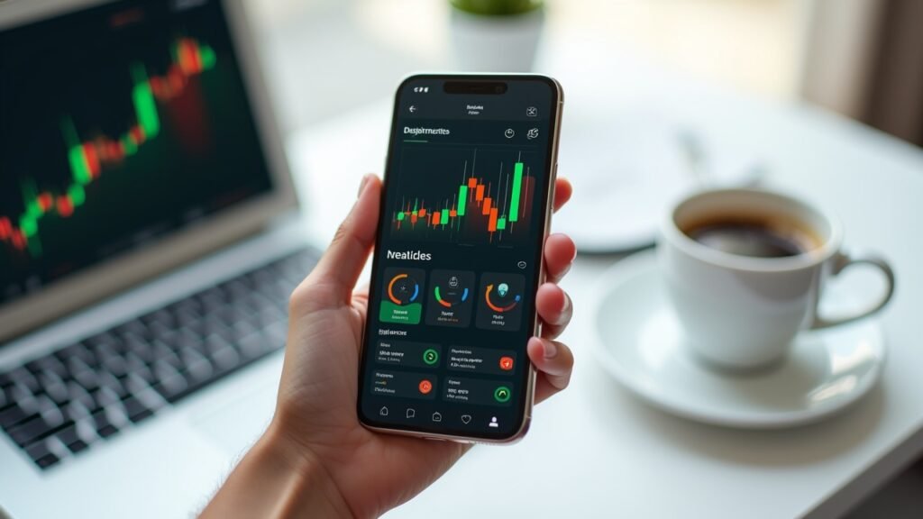 Investment app on phone