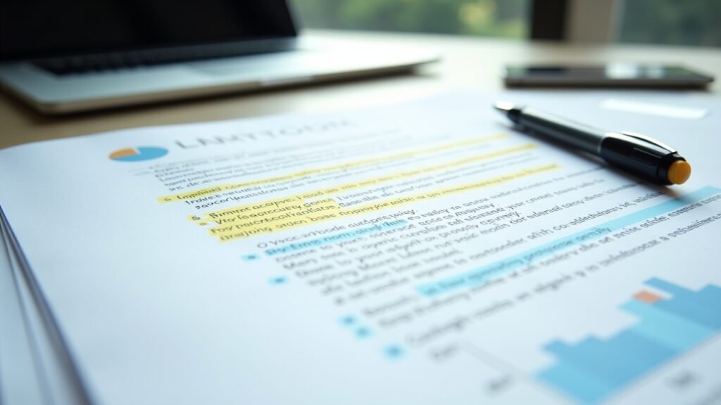 Report sections highlighted