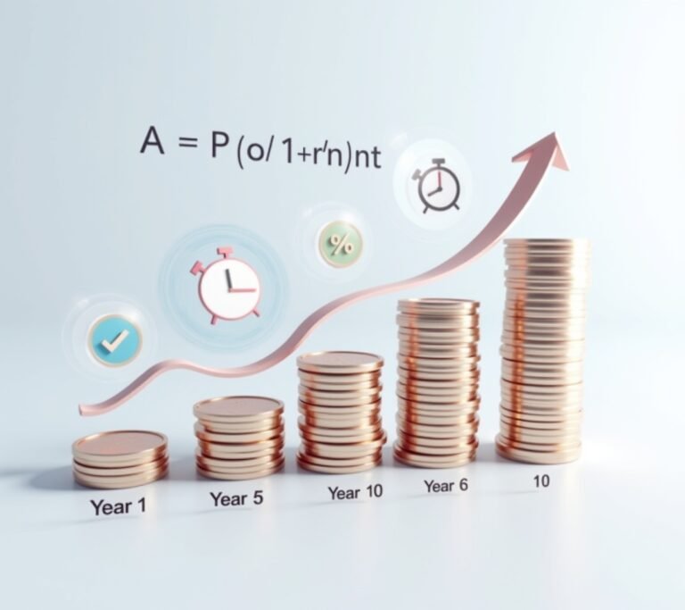 Compound interest growth chart
