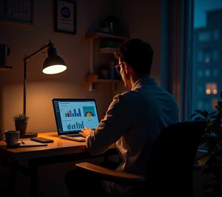 Person working side job