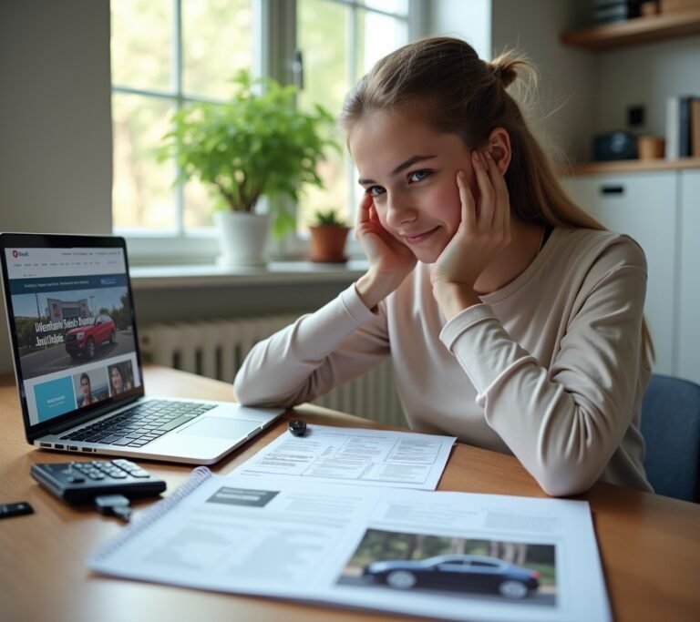 Car keys and loan papers