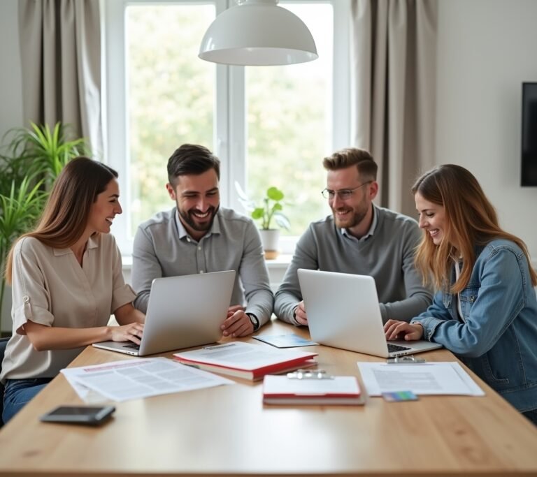 Couple discussing finances