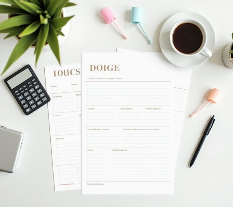 Biweekly budget sheet
