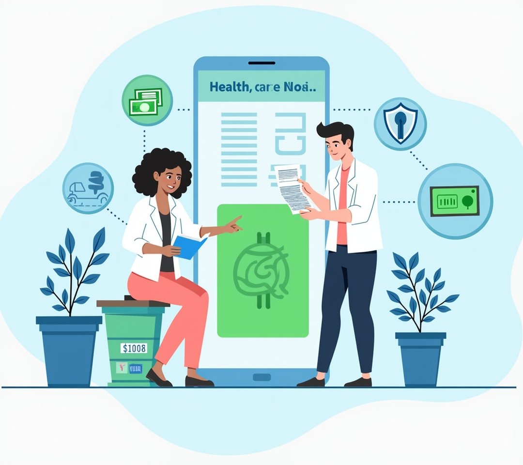 Person reviewing HSA card